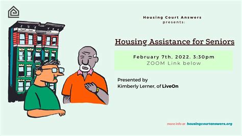 Housing and Rent Assistance Programs for Seniors.